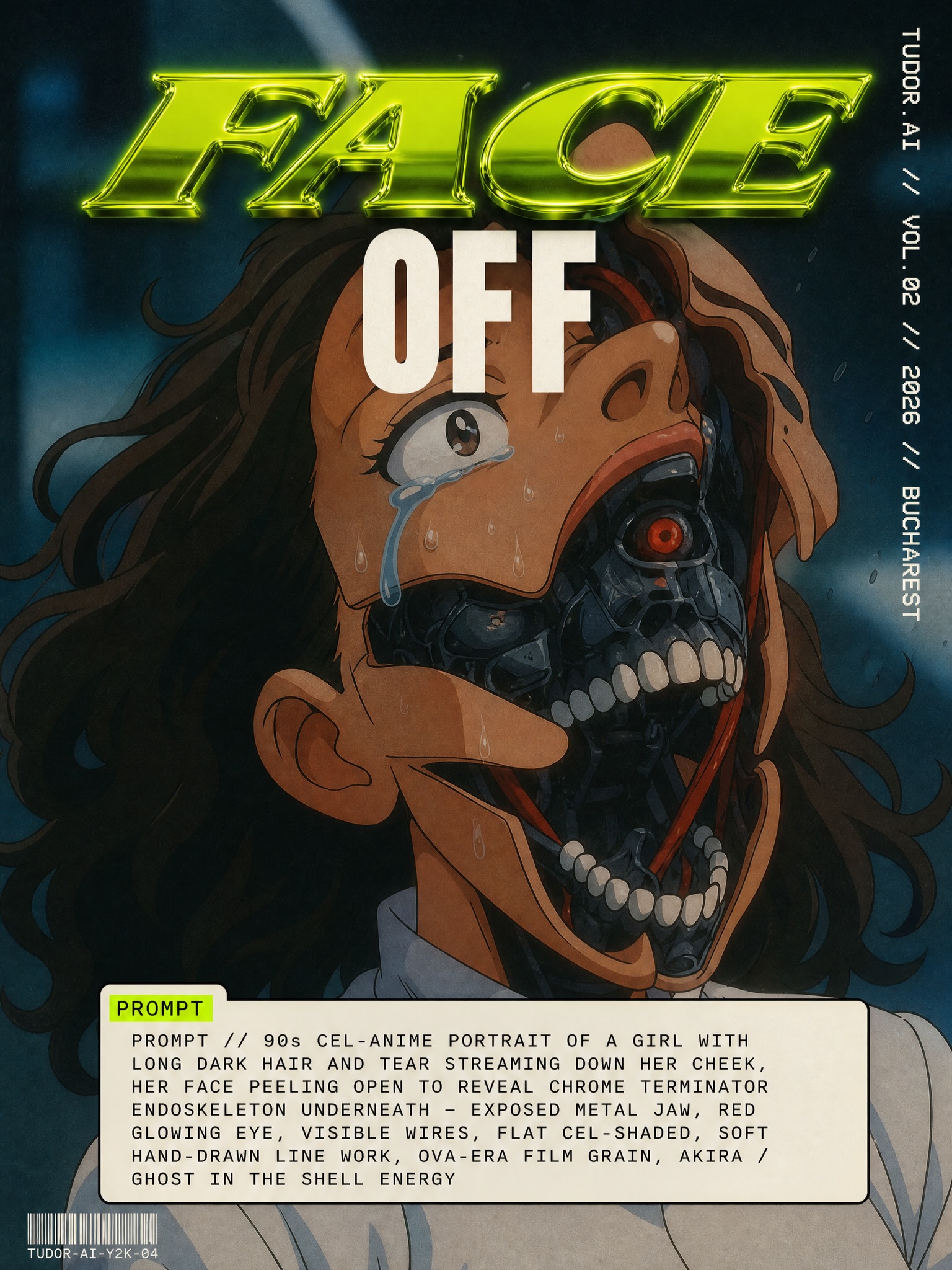 Cel anime face off prompt slide
