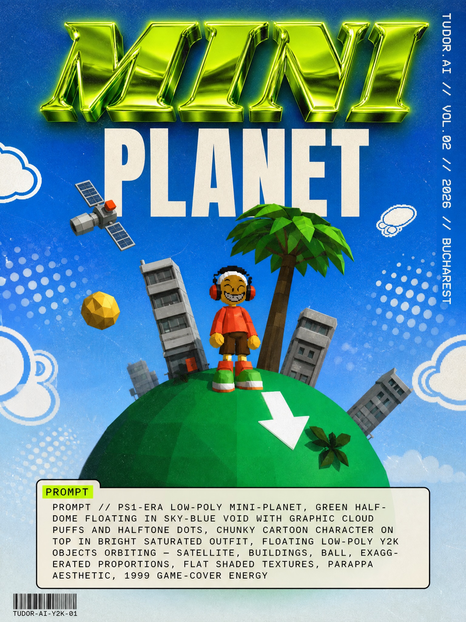 Low poly mini planet prompt slide